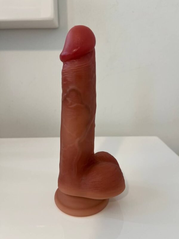 خرید دیلدو ساده سیلیکونی با کیفیت بالا و طراحی طبیعی